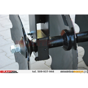 Brona talerzowa Demarol 2m 2x9T 3-podpory, 